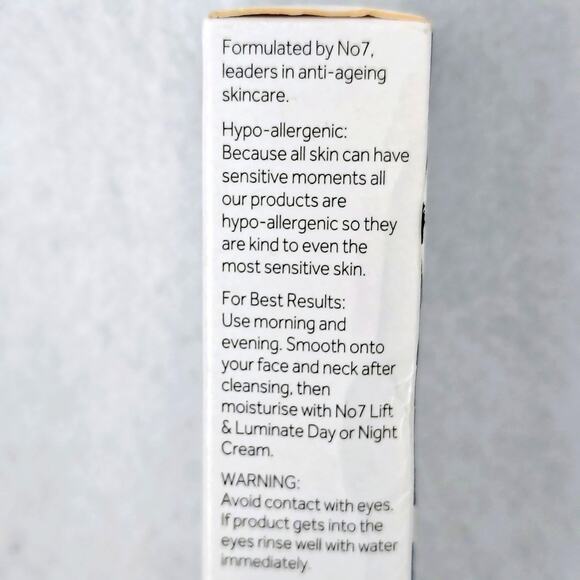 No 7 Lift & Luminate Triple Action Serum  1 oz. Face Neck NEW SEALED Anti Aging - Picture 6 of 6